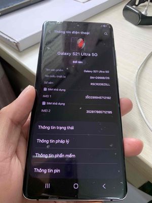 Samsung S21 Ultra 5G 256GB Đen
