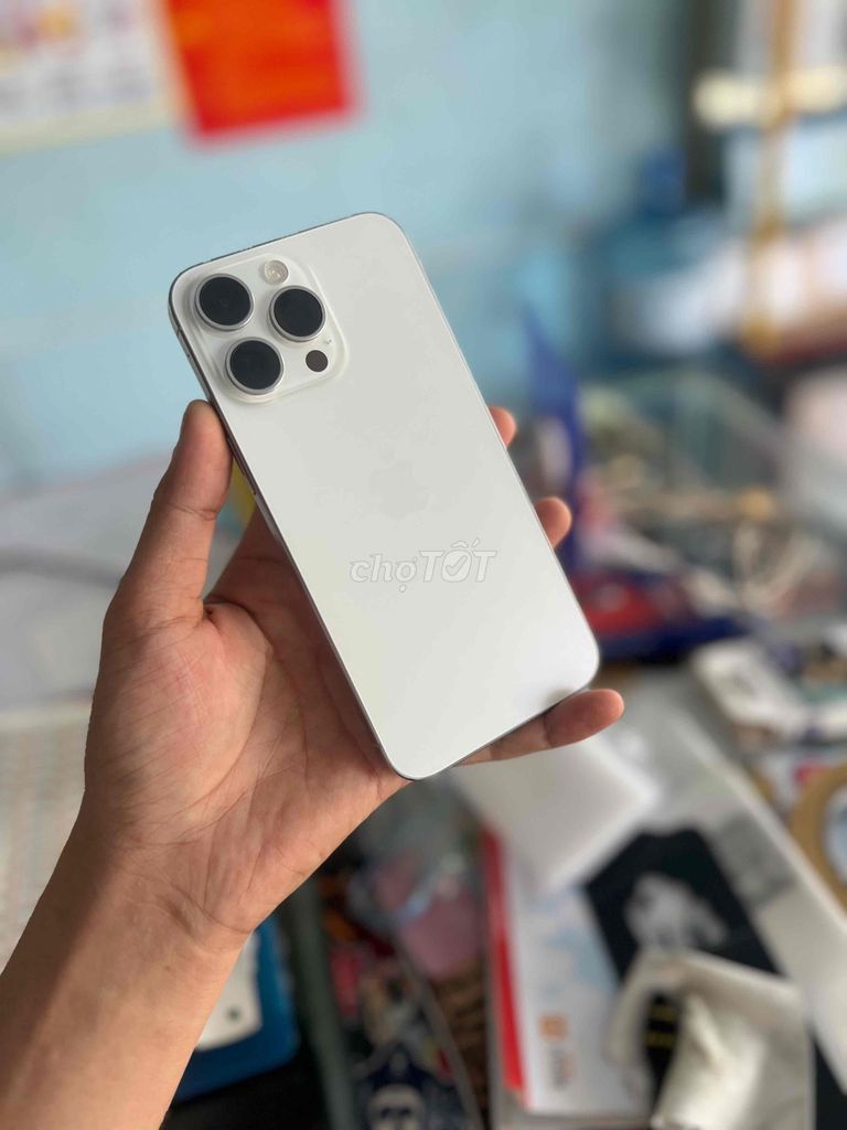 Apple iPhone 15 Pro Max 1TB Trắng Đã sử dụng. Mua bán Điện thoại tại Huyện Châu Đức Bà Rịa - Vũng Tàu được đăng bởi phước thịnh hình 1