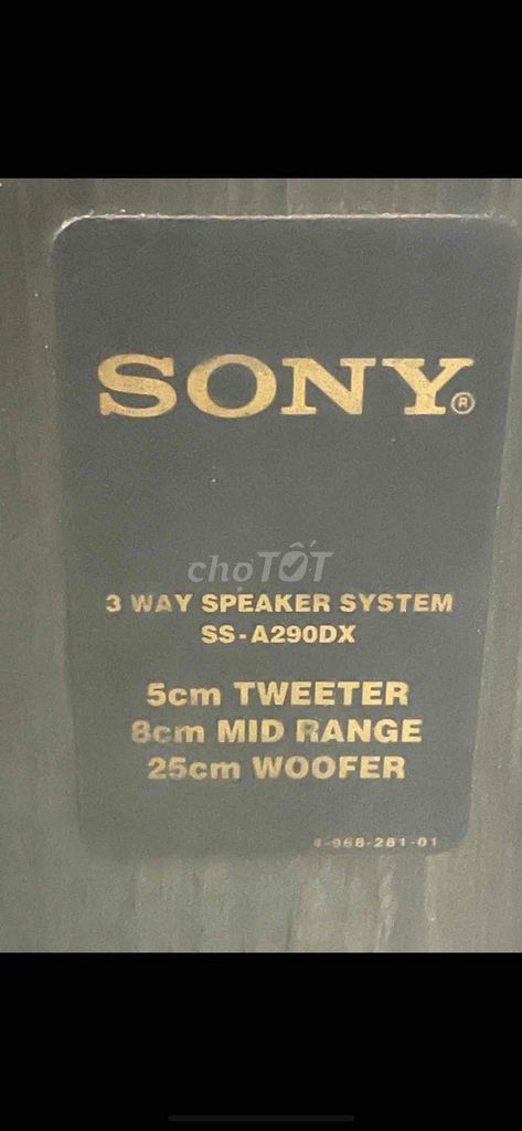 Loa Sony SS-A290DX Đen. Mua bán Tivi, Âm thanh tại Quận 8 Tp Hồ Chí Minh được đăng bởi ngothanhdieungo hình 1