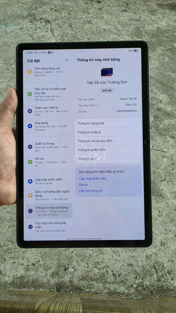 Samsung Galaxy Tab S9 Đen. Mua bán Máy tính bảng tại Huyện Hồng Dân Bạc Liêu được đăng bởi Nguyễn Sơn hình 1