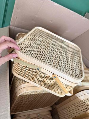 Giỏ quà Tre Vàng nhạt 26x26x13cm Mới. Mua bán Nội thất, đồ gia dụng khác tại Quận 3 Tp Hồ Chí Minh được đăng bởi Vu Hoa