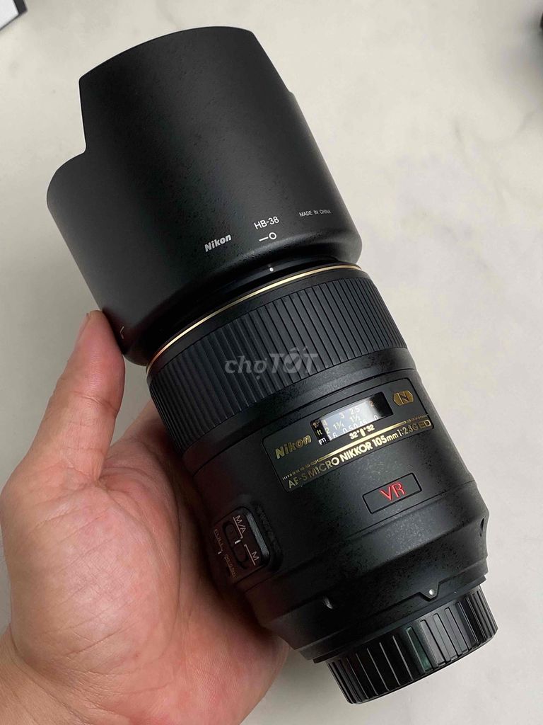 Len Nikon Macro 105mm 2.8 Nano VR mới như bóc hộp