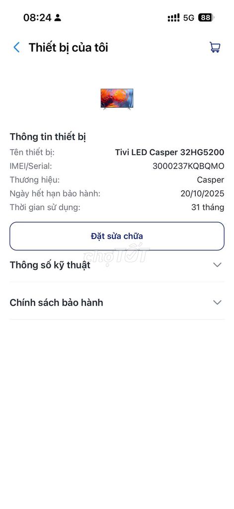 Tivi Casper 32HG5200. Mua bán Tivi, Âm thanh tại Thị xã Tân Uyên Bình Dương được đăng bởi Hiền hình 1