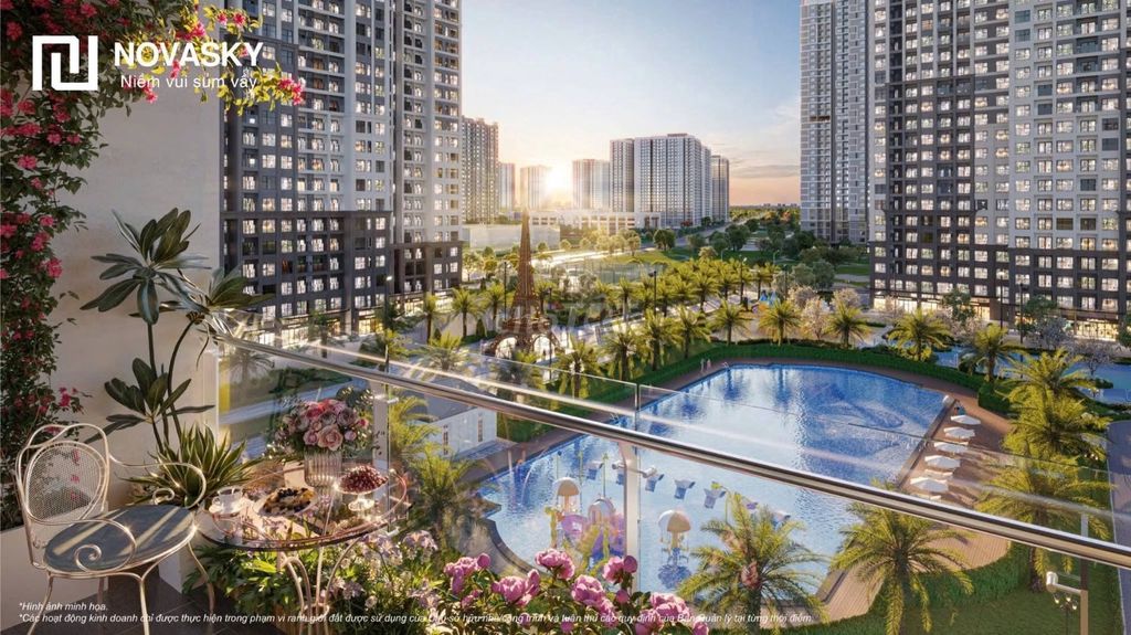 Продается 3-комнатная квартира в Париже, Vinhomes Ocean Park 1, вид на бассейн