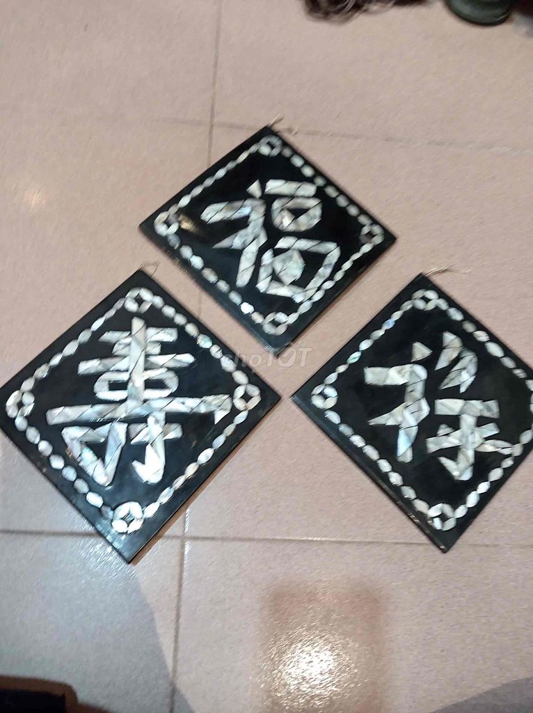 Tranh sơn mài Gỗ ốc xà cừ Đen