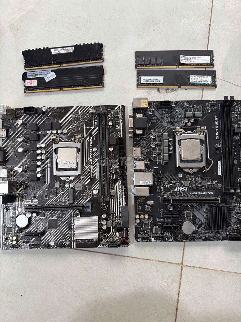 Main CPU RAM H510 i5 10400 H310 i3 8100 8G từ 450k. Mua bán Linh kiện (RAM, Card...) tại Huyện Hóc Môn Tp Hồ Chí Minh được đăng bởi Mạnh Vũ PC hình 1