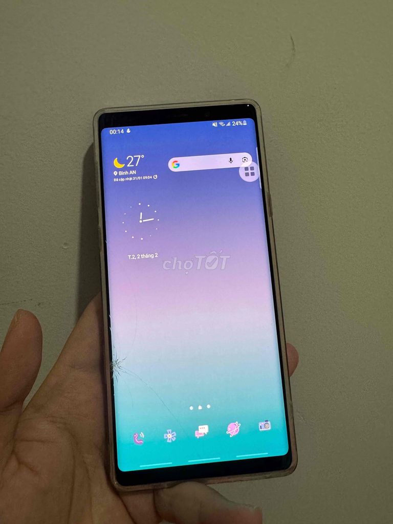 Samsung Galaxy Note 9 Tím Vỡ kính. Mua bán Điện thoại tại Thành phố Dĩ An Bình Dương được đăng bởi Duyên Mỹ hình 1