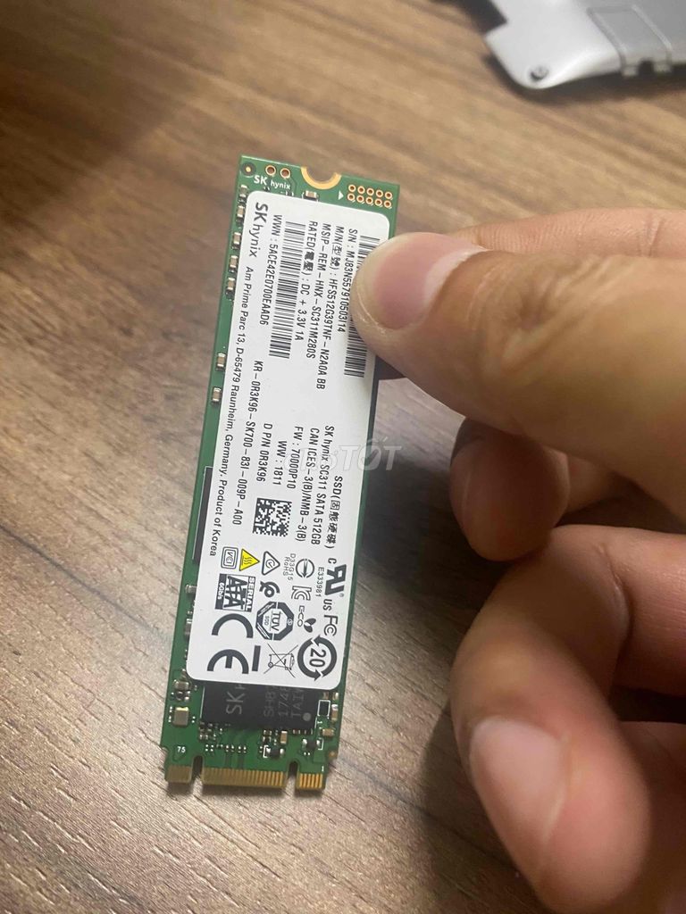 SSD M2 Skhynix 512G hàng us zin all chuẩn sẵn W10