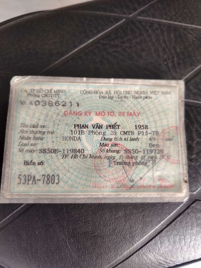 Honda 67 Đen Cổ điển. Mua bán Xe máy tại Huyện Hóc Môn Tp Hồ Chí Minh được đăng bởi Hải Quân  hình 9