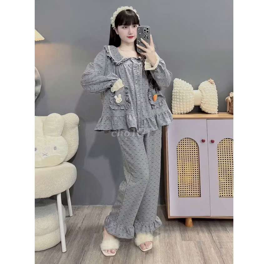 Pass new bộ bầu nữ vải họa tiết chấm bi. Mua bán Quần áo tại Huyện Châu Thành Tiền Giang được đăng bởi Thanh Du hình 1