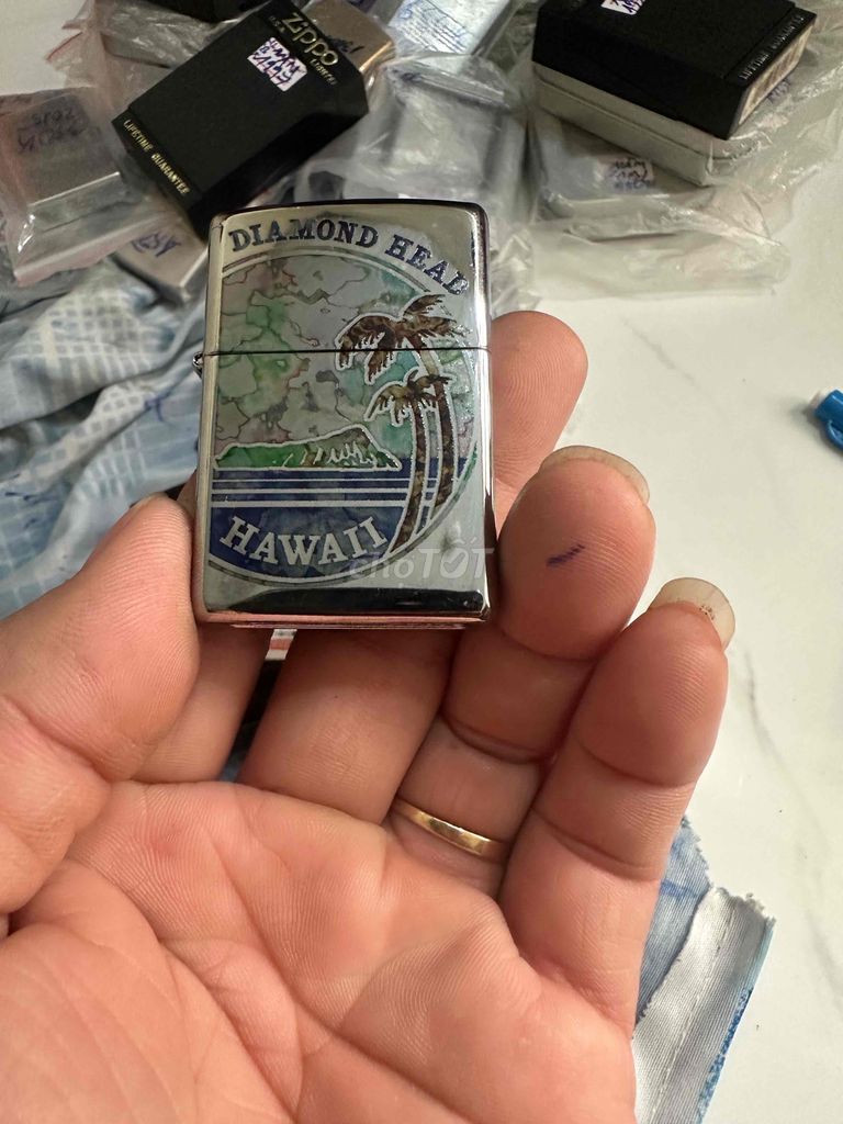 Zippo khắt ăn mòn bãi biển hawaii mới