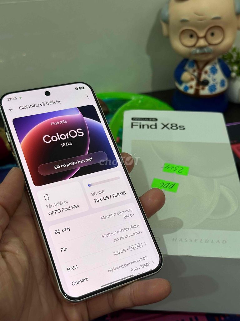 Oppo Find X8s 12/256GB Trắng 99% fullboxx bán. Mua bán Điện thoại tại Thành phố Đồng Xoài Bình Phước được đăng bởi Hoàng hải hình 1