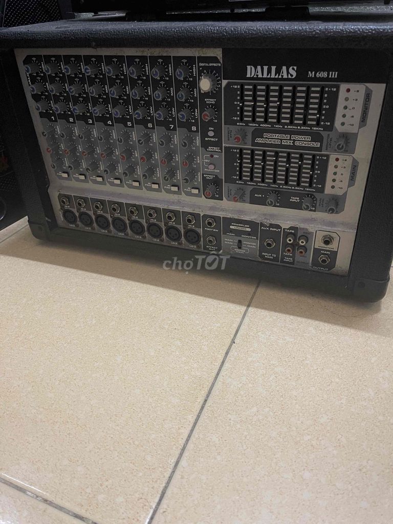 Mixer DALLAS M 608 III Đen. Mua bán Tivi, Âm thanh tại Thành phố Mỹ Tho Tiền Giang được đăng bởi Ông Giáo Quánh Đờn hình 1