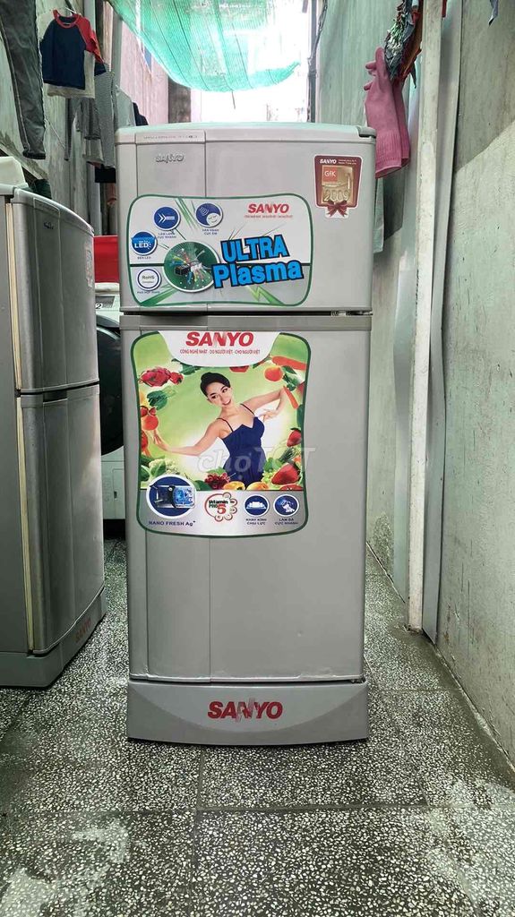 tủ lạnh sanyo 110l máy zin bao tốt bảo hành 6 th