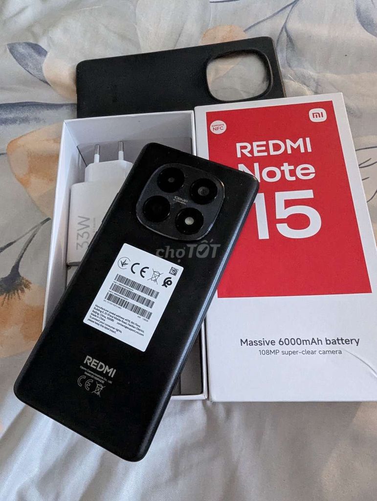 Xiaomi Redmi Note 15 128GB Đen Mới. Mua bán Điện thoại tại Quận Hai Bà Trưng Hà Nội được đăng bởi cccp hình 1