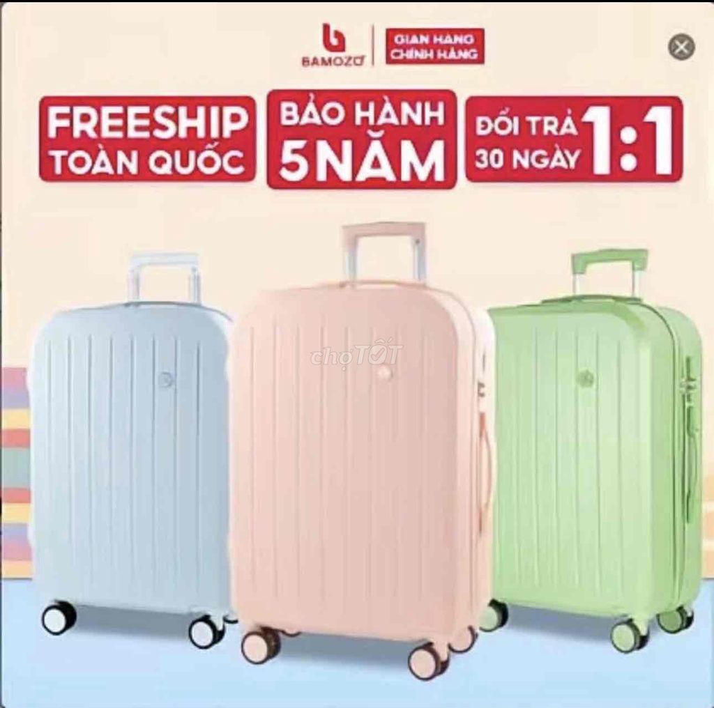 Vali Bamozo Trắng size 24. Mua bán Túi xách tại Huyện Hưng Nguyên Nghệ An được đăng bởi Trần Văn Thành hình 1