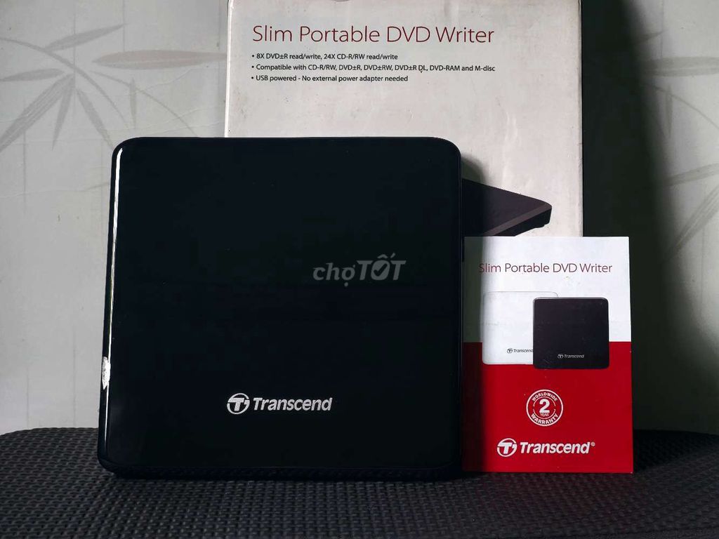 Ổ đĩa DVD gắn ngoài Transcend Slim Portable DVD. Mua bán Phụ kiện (Màn hình, Chuột...) tại Quận 10 Tp Hồ Chí Minh được đăng bởi Đăng Nguyễn Di hình 1