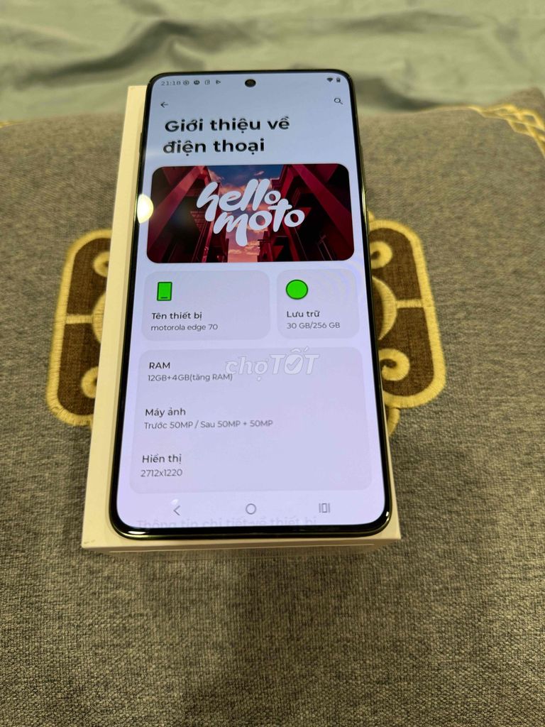 Motorola Edge 70 256GB Xanh quân đội. Mua bán Điện thoại tại Quận Tân Phú Tp Hồ Chí Minh được đăng bởi PHƯỚC THỊNH hình 1