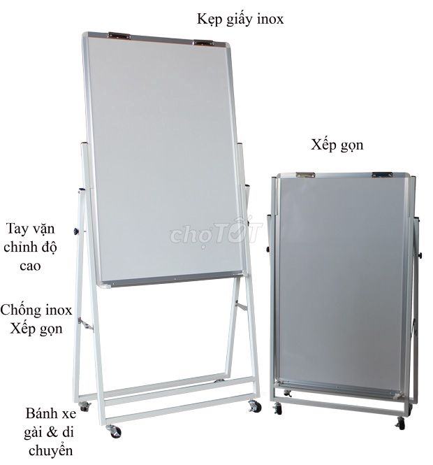 BẢNG FLIPCHART CHÂN GẤP VĂN PHÒNG KT 80X120CM