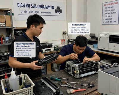 TUYỂN NHÂN VIÊN PHỤ TRỢ CHO THỢ SỬA MÁY IN