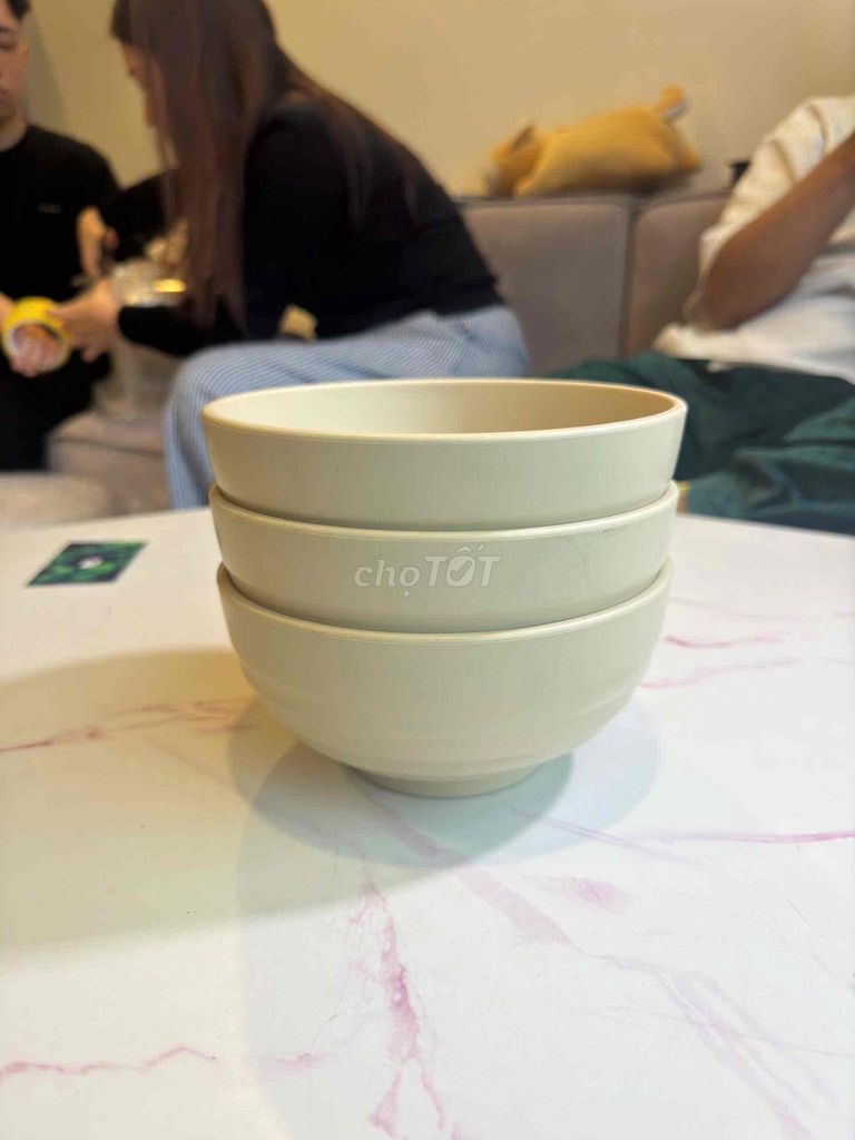 Bát tô 16cm Việt Nhật Vân xoáy nhựa Kem. Mua bán Dụng cụ nhà bếp tại Quận Ba Đình Hà Nội được đăng bởi Windy Vu hình 1