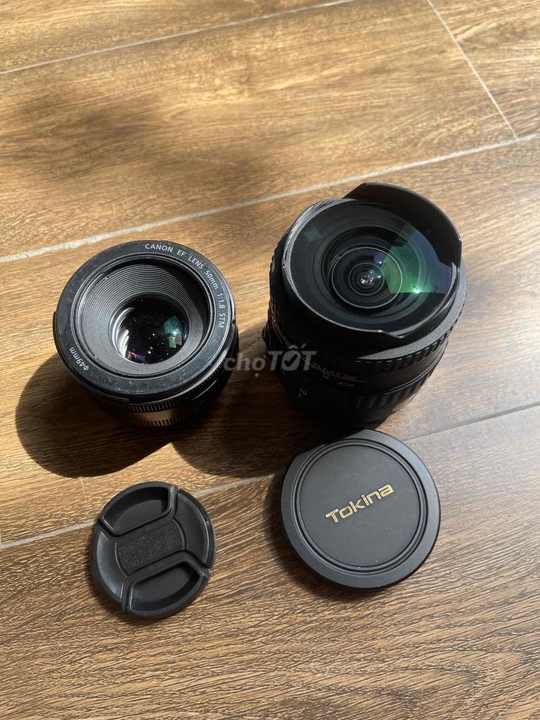 2 lens 50 stm và fish eye 10 17