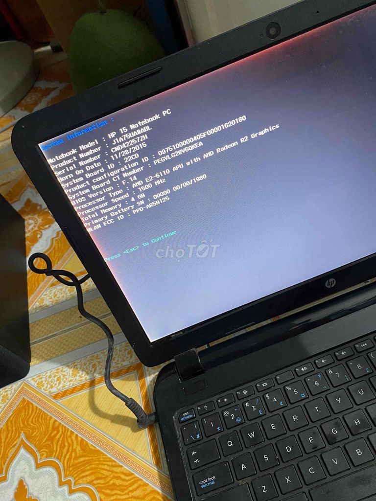 HP 15 Notebook PC AMD E2-6110 4GB/500GB. Mua bán Laptop tại Quận 7 Tp Hồ Chí Minh được đăng bởi Nguyễn Nam Tiến hình 1