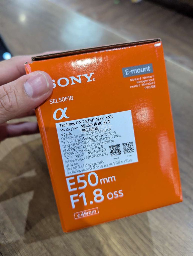 Ống kính Sony SEL50F18 E-mount 50mm F1.8. Mua bán Máy ảnh, Máy quay tại Quận 1 Tp Hồ Chí Minh được đăng bởi Huy hình 1