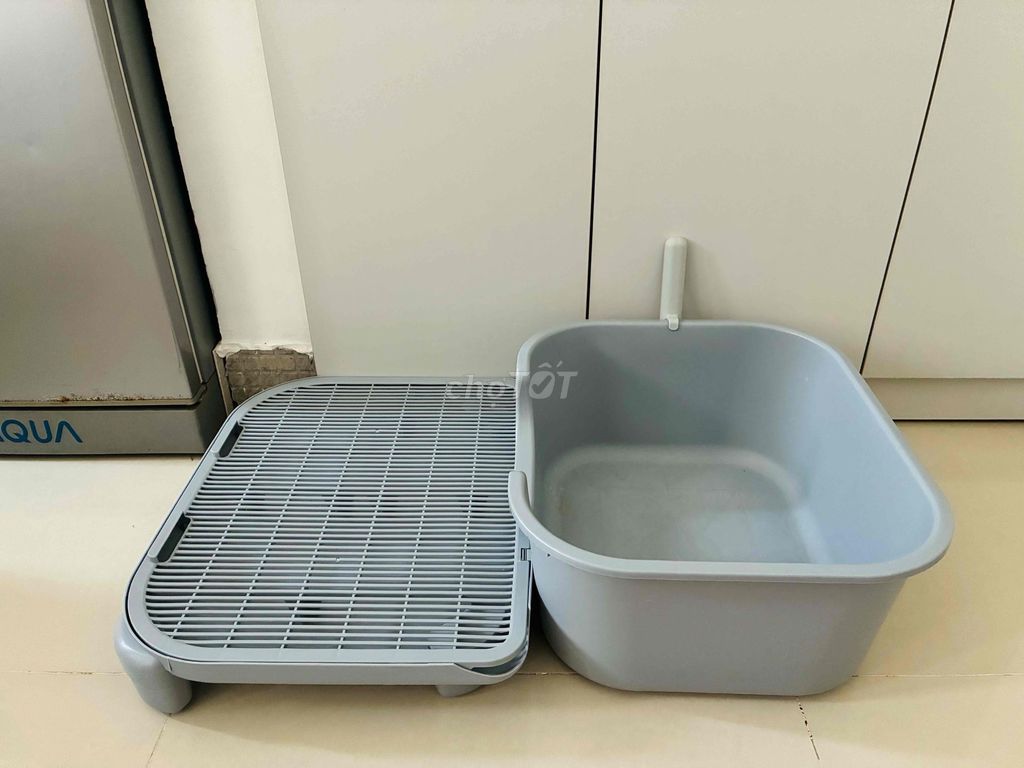 Khay vệ sinh mèo nhựa Xám 40x50cm. Mua bán Phụ kiện, Thức ăn, Dịch vụ tại Quận Tân Bình Tp Hồ Chí Minh được đăng bởi Tam Dang hình 1
