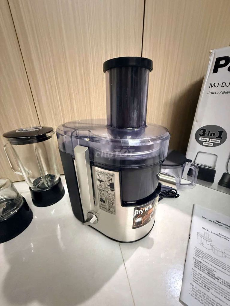 Máy xay ép Panasonic Dj31 Đen, Bạc 800W Mới 98%. Mua bán Bếp, lò, đồ điện nhà bếp tại Thành phố Thủ Đức Tp Hồ Chí Minh được đăng bởi LÝ GIA HÀO hình 1