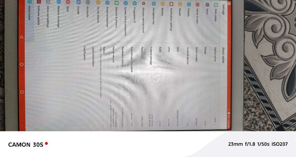 Docomo dtab 3GB/32GB Trắng pin yếu. Mua bán Máy tính bảng tại Huyện Bình Chánh Tp Hồ Chí Minh được đăng bởi Quốcminh23335 hình 1