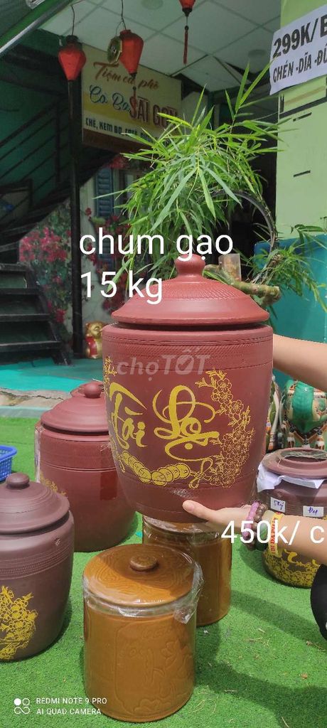 Chum đựng gạo 15 kg