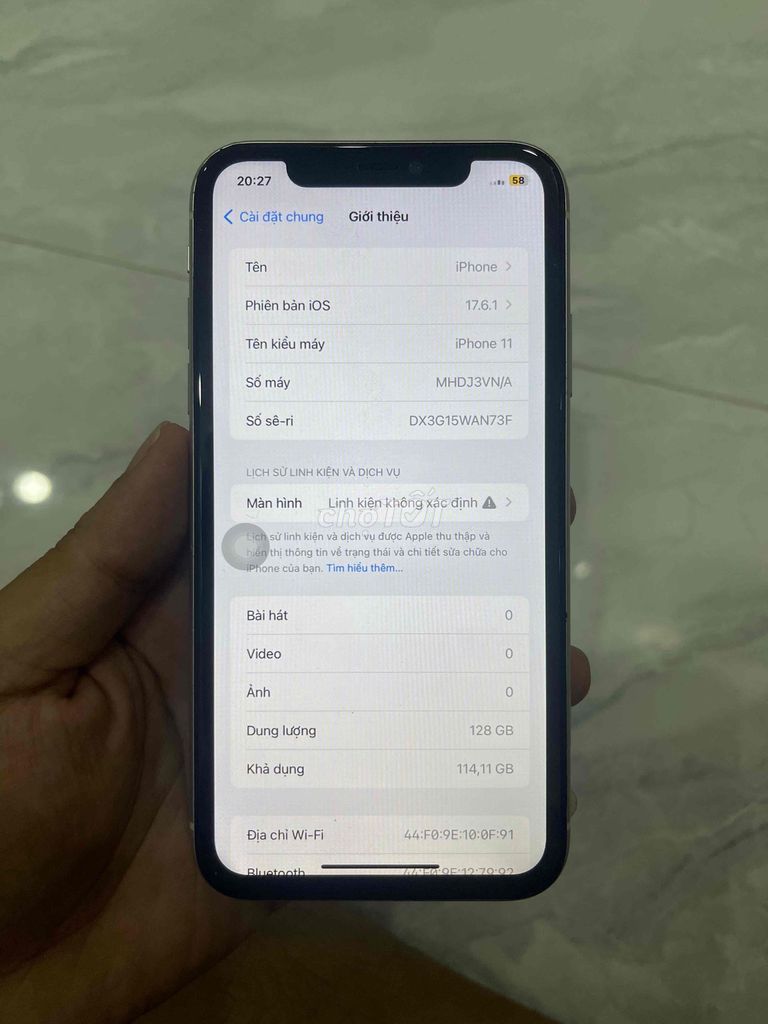 Apple iPhone 11 128GB Trắng. Mua bán Điện thoại tại Thị xã Tân Châu An Giang được đăng bởi Thông hình 1