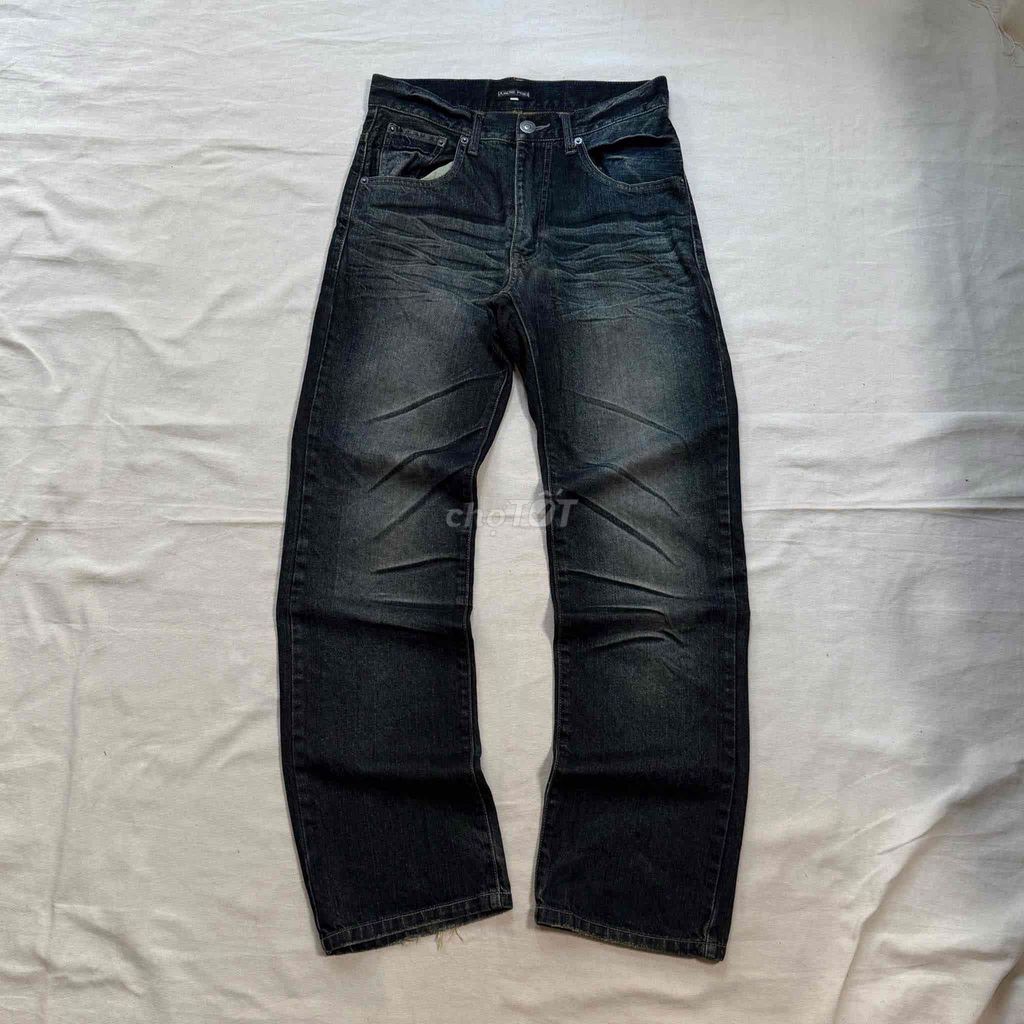 Quần jean nam Denim xanh đậm Straight-fit. Mua bán Quần áo tại Huyện Trảng Bom Đồng Nai được đăng bởi Shop Toàn Express Businesses hình 1