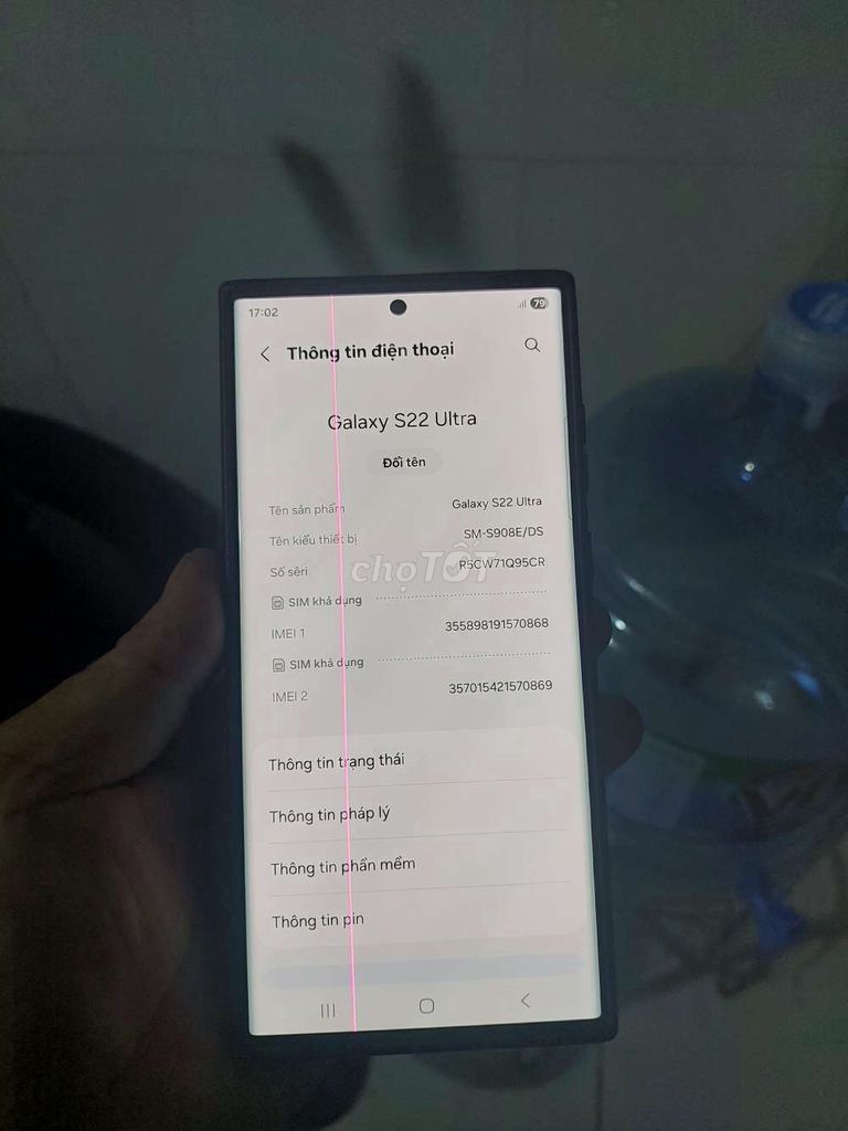 Samsung S22 Ultra 5G ram 12 256gb. Mua bán Điện thoại tại Thành phố Dĩ An Bình Dương được đăng bởi ngô đạt hình 1