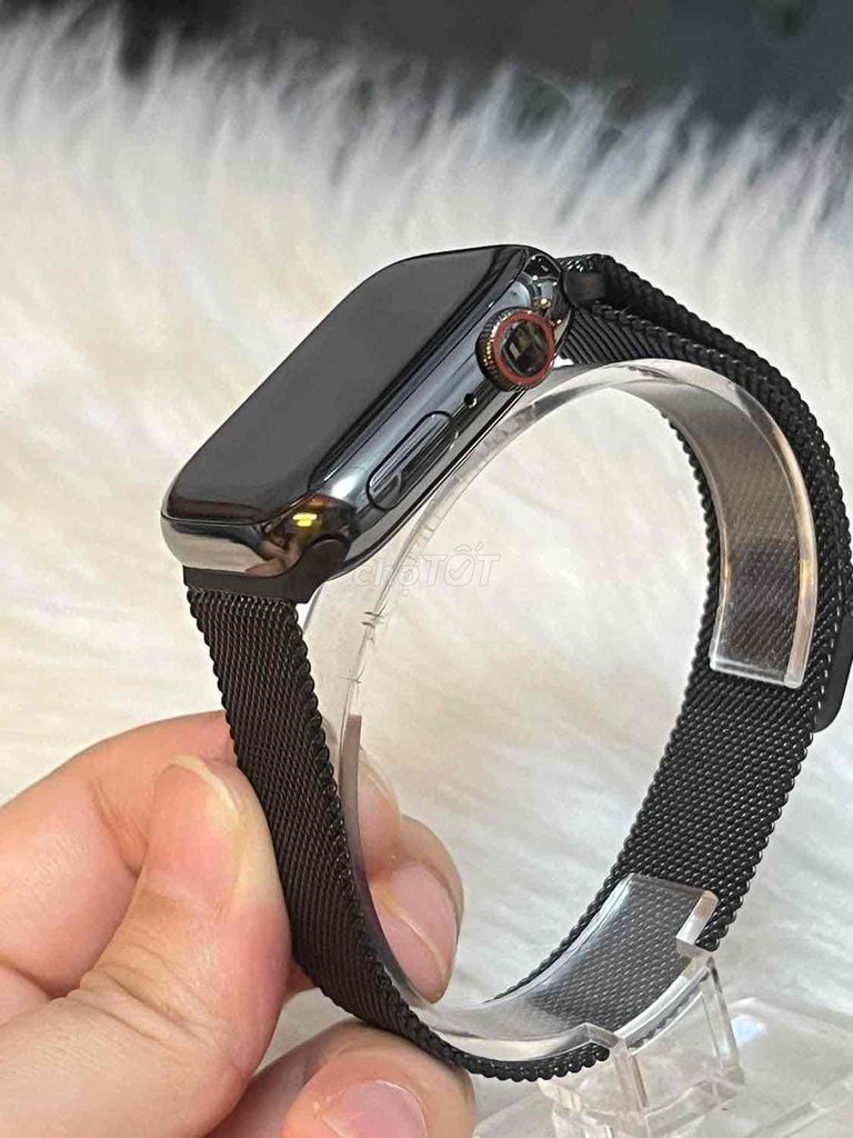 bán apple watch sr9/41 Thép đen lte Esim keng nét