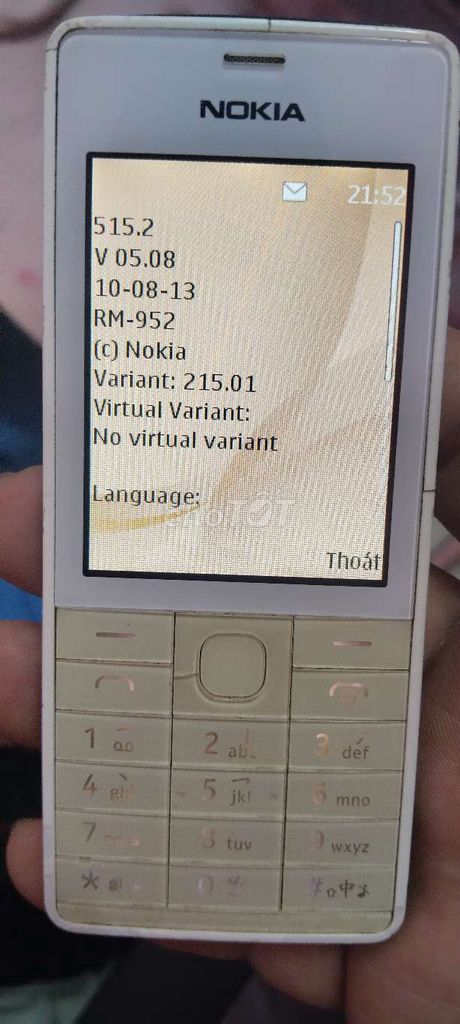 Nokia 515.2 Trắng Điện thoại phổ thông. Mua bán Điện thoại tại Quận 7 Tp Hồ Chí Minh được đăng bởi tấn  hình 1