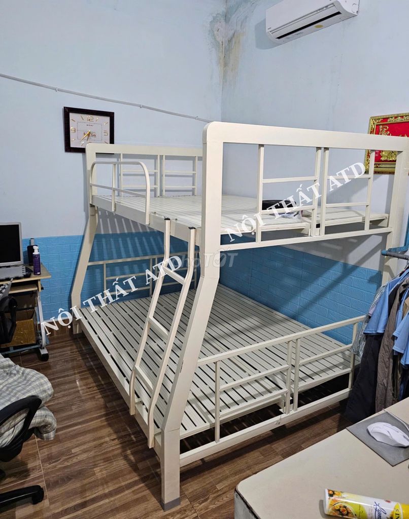 GIƯỜNG 2 TẦNG GIƯỜNG NGỦ SẮT 2 TẦNG GIƯỜNG TẦNG. Mua bán Giường, chăn ga gối nệm tại Quận Tân Bình Tp Hồ Chí Minh được đăng bởi Nhi Nguyen Nội thất ATD hình 1