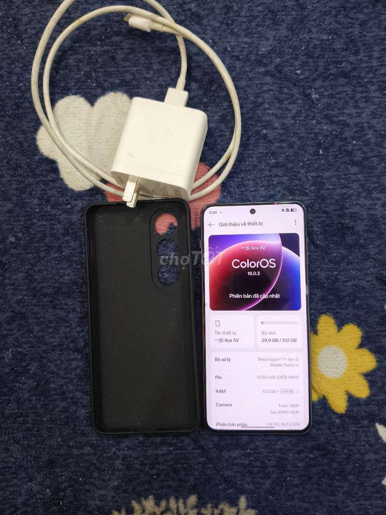 OnePlus Ace 3V->12GB/512GB Xám Vỡ lưng. Mua bán Điện thoại tại Quận Hoàng Mai Hà Nội được đăng bởi Nqhuy hình 1