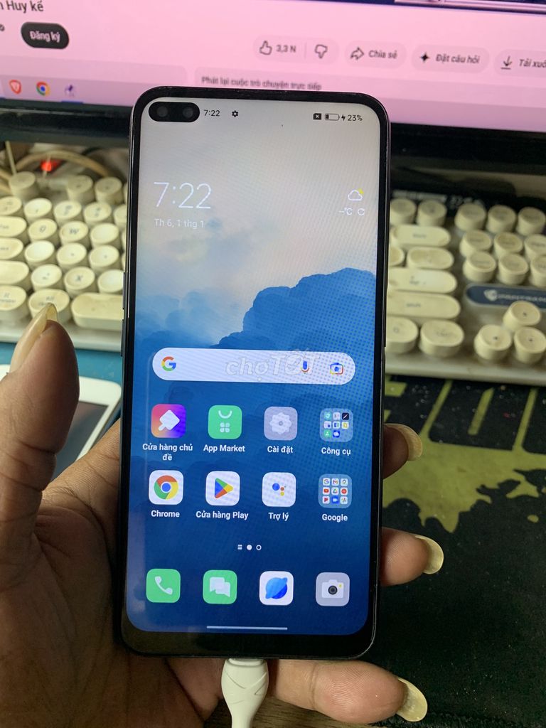 thanh lý Oppo Reno 4z 8/128GB chữa cháy. Mua bán Điện thoại tại Quận 6 Tp Hồ Chí Minh được đăng bởi Minh Phước hình 1