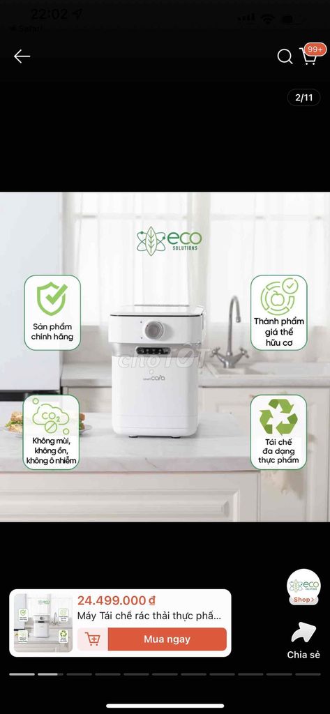 Máy tái chế rác Smart Cara PCS-400 Trắng. Mua bán Nội thất, đồ gia dụng khác tại Quận Nam Từ Liêm Hà Nội được đăng bởi Hieu vu hình 1
