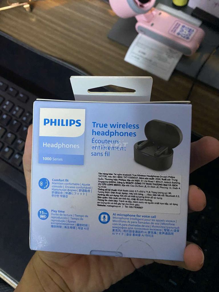 Tai nghe Philips 1000 Series Bluetooth Đen. Mua bán Tivi, Âm thanh tại Quận Phú Nhuận Tp Hồ Chí Minh được đăng bởi Dat LP hình 1