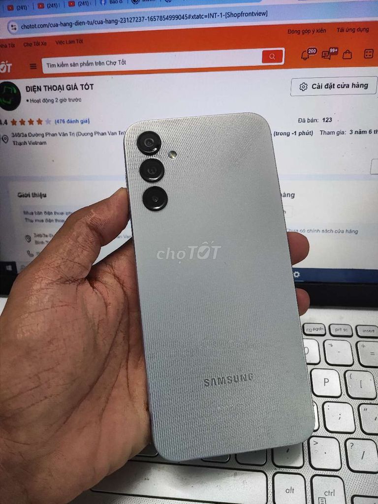 SAMSUNG A14 4GB.128GB PIN 5000 ZIN ĐẸP FULL CN. Mua bán Điện thoại tại Quận Bình Thạnh Tp Hồ Chí Minh được đăng bởi Dân Mobile hình 1