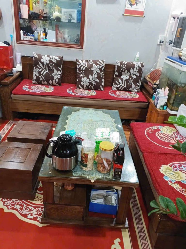 Bộ bàn ghế phòng khách Gỗ Kính. Mua bán Bàn ghế tại Quận Lê Chân Hải Phòng được đăng bởi Văn Dũng hình 1