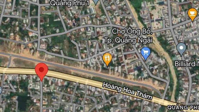 Bán lô đất MẶT TIỀN đường HOÀNG HOA THÁM, P. Quảng Phú, Tp. Quảng Ngãi