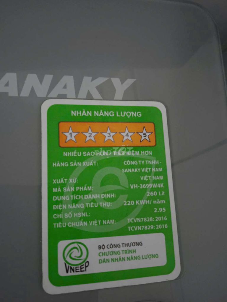 Tủ đông Sanaky VH-3699W4K 260 lít. Mua bán Tủ lạnh tại Quận 8 Tp Hồ Chí Minh được đăng bởi My Ngoc hình 1