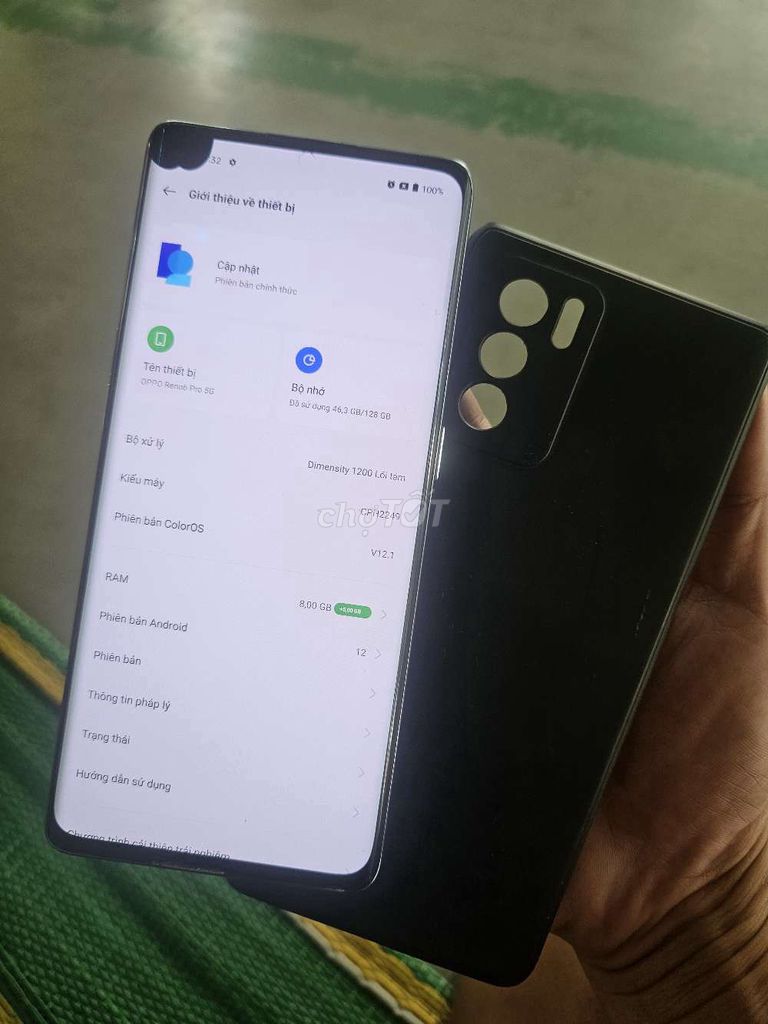 OPPO Reno6 Pro 5G 8/128GB. Mua bán Điện thoại tại Quận Hoàng Mai Hà Nội được đăng bởi đình bắc hình 1