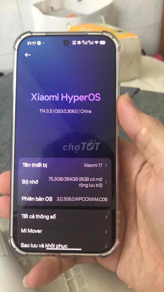 Xiaomi 17 256GB Hồng Like New. Mua bán Điện thoại tại Thành phố Thủ Đức Tp Hồ Chí Minh được đăng bởi Khanh Le hình 1