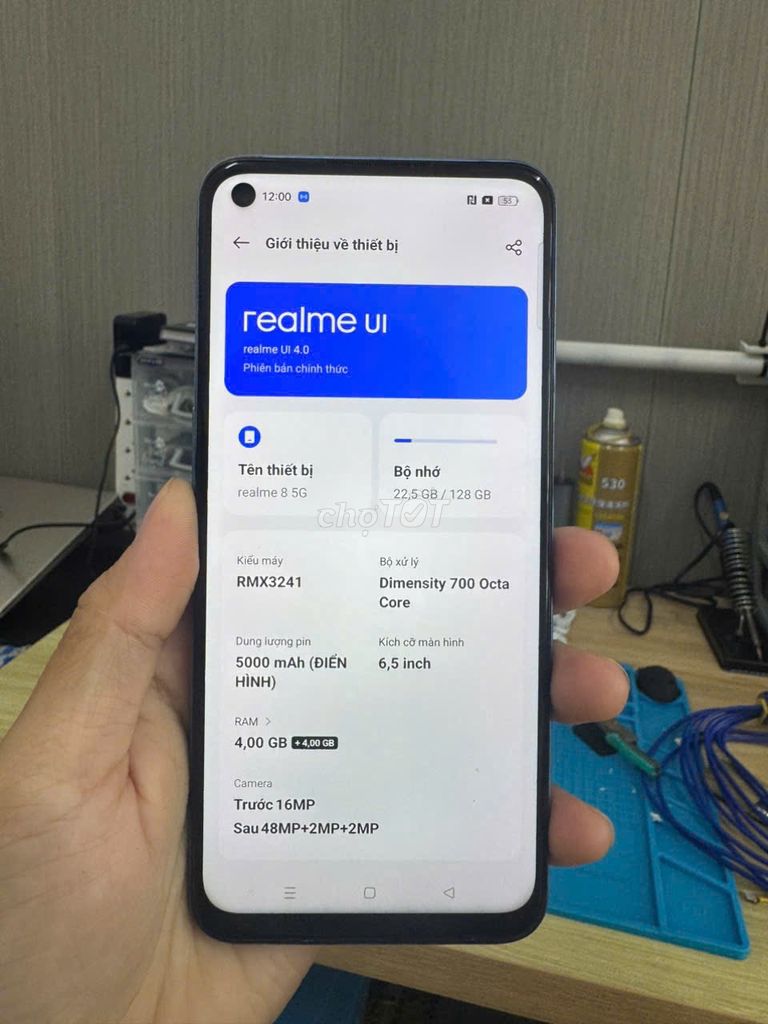 Realme 8 5G 128GB Xanh 99%. Mua bán Điện thoại tại Quận Cẩm Lệ Đà Nẵng được đăng bởi Thuận Lê Văn hình 1