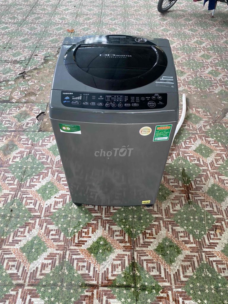Máy giặt Toshiba Inverter 9kg Xám cũ. Mua bán Máy giặt tại Quận Bình Tân Tp Hồ Chí Minh được đăng bởi Điện Máy Lộc hình 1